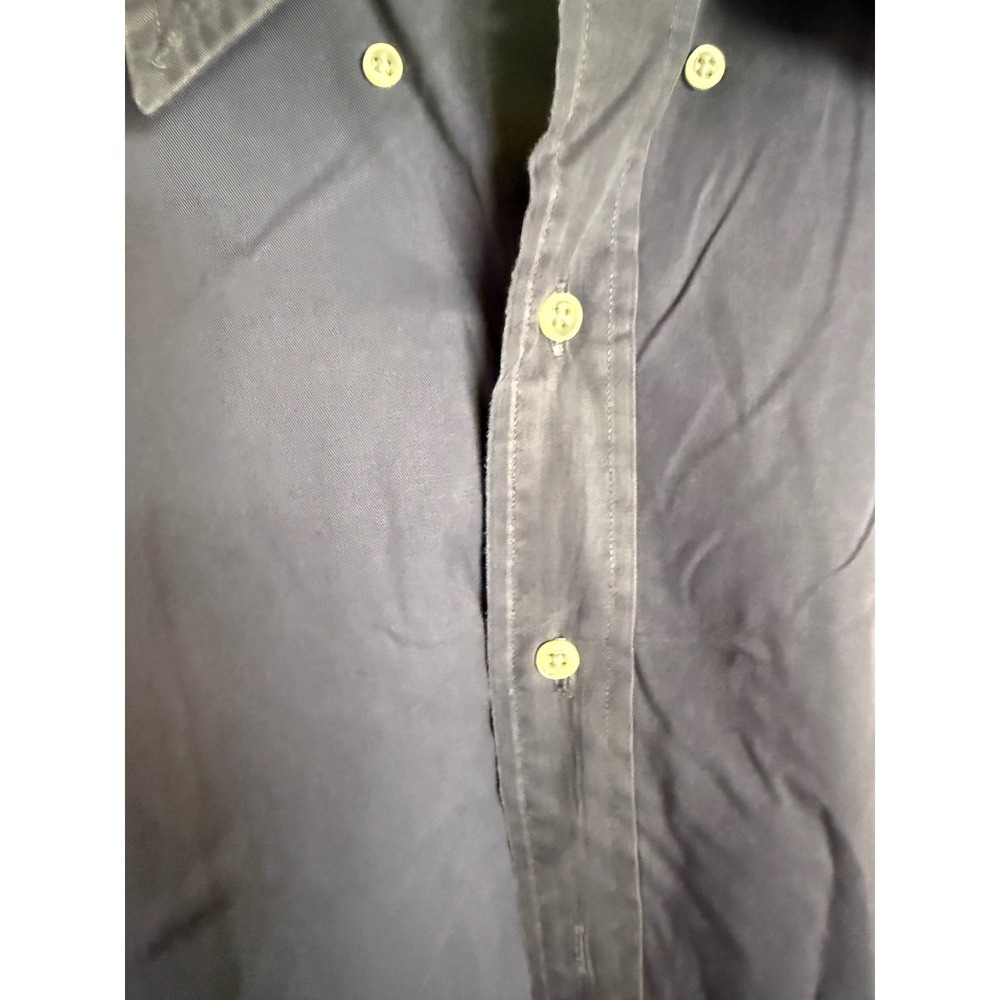 Ralph Lauren Mens Classic Fit Long Sleeve Button Down Shirt Blue Gray XL - Picture 4 of 8